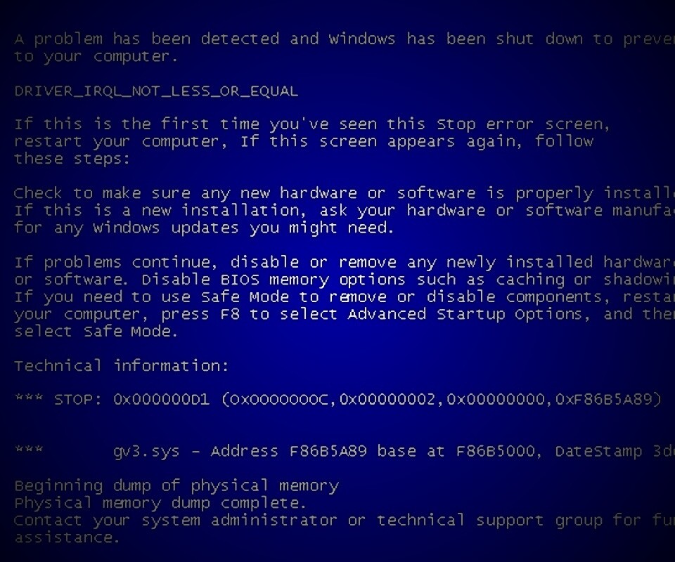 BSOD обои