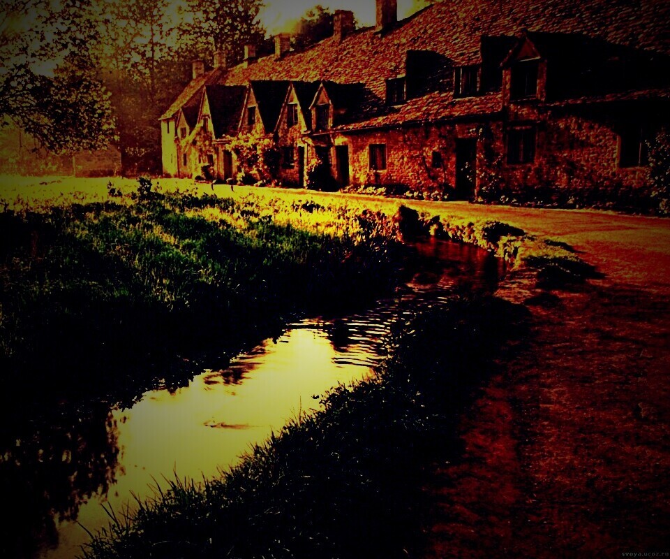 Домик в Англии обои