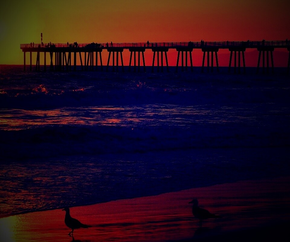 Морская терасса обои