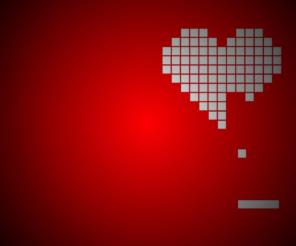 Уровень в виде сердца обои