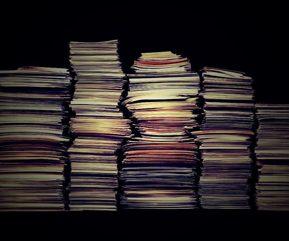 Стопки листов бумаги обои