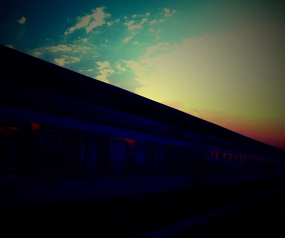 Пассажирский состав обои