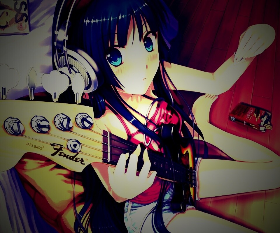 Лоли с гитарой обои