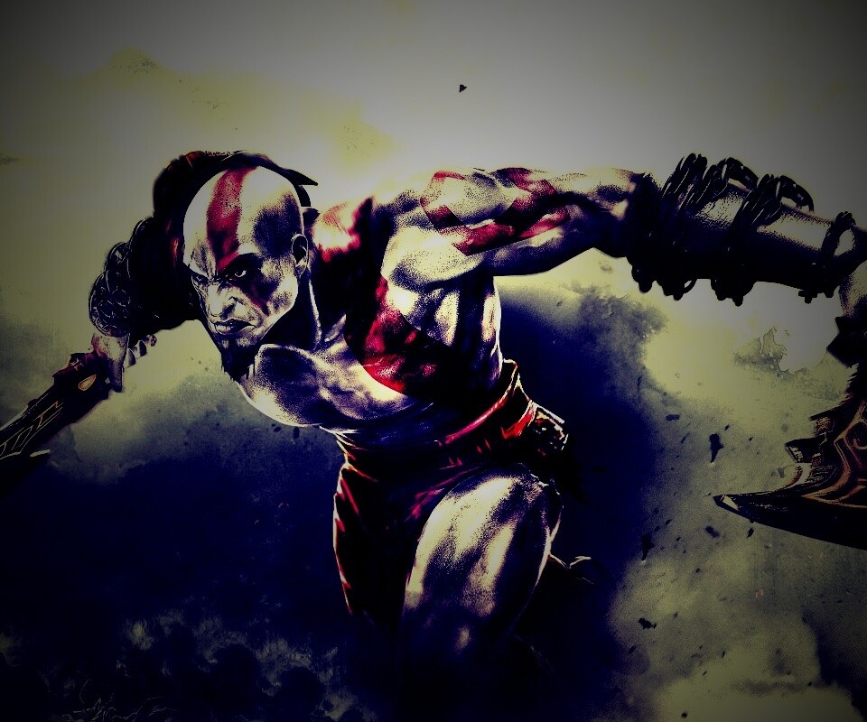 Герой игры God of War обои