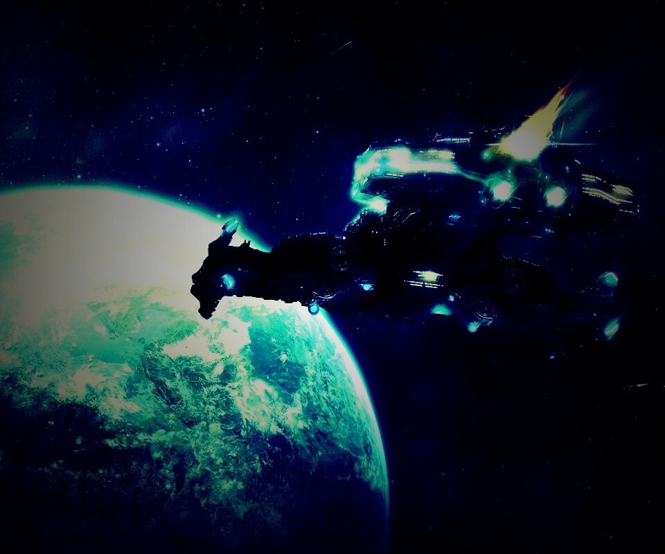 Hyperion летит к земле обои
