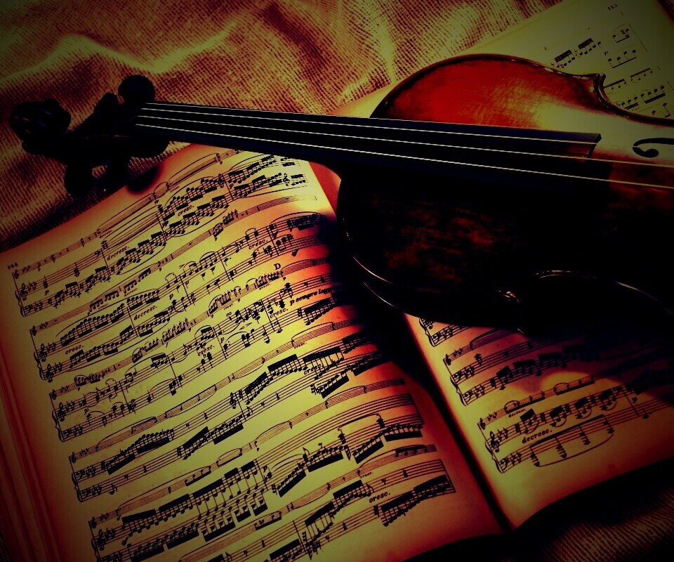 Скрипка обои