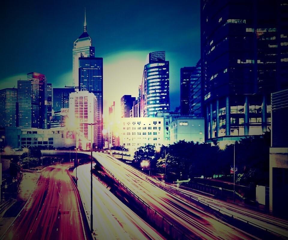 Огни Гонконга обои