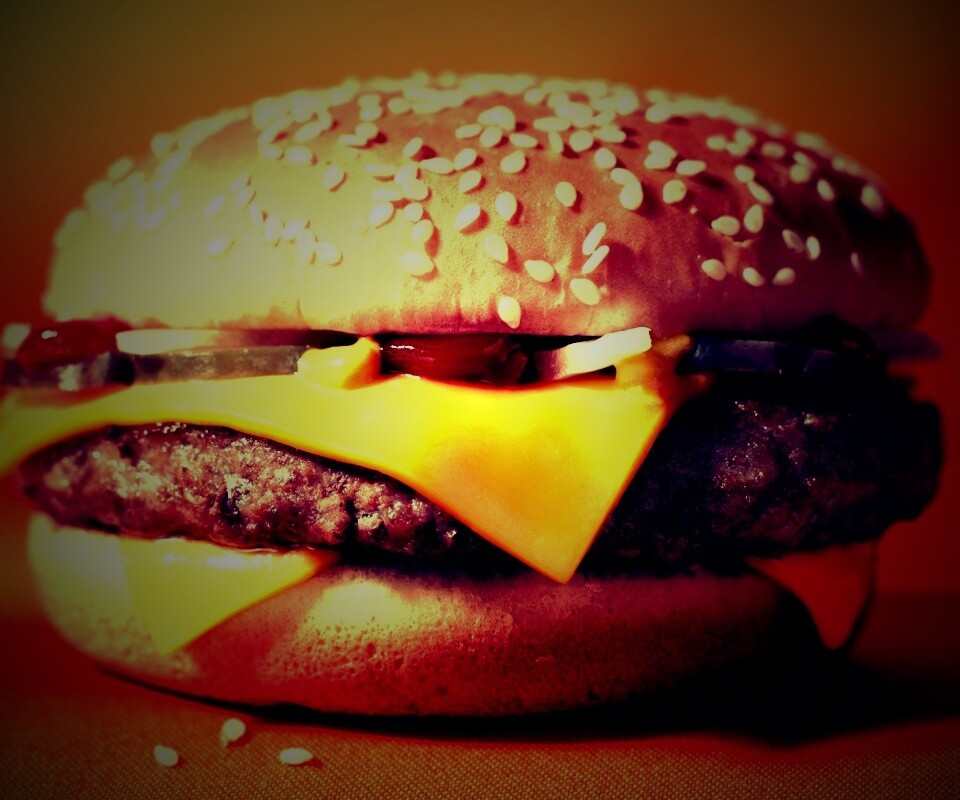 Сочный чизбургер обои