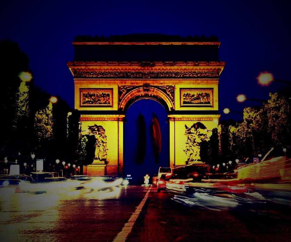 Арка на елисейских полях обои