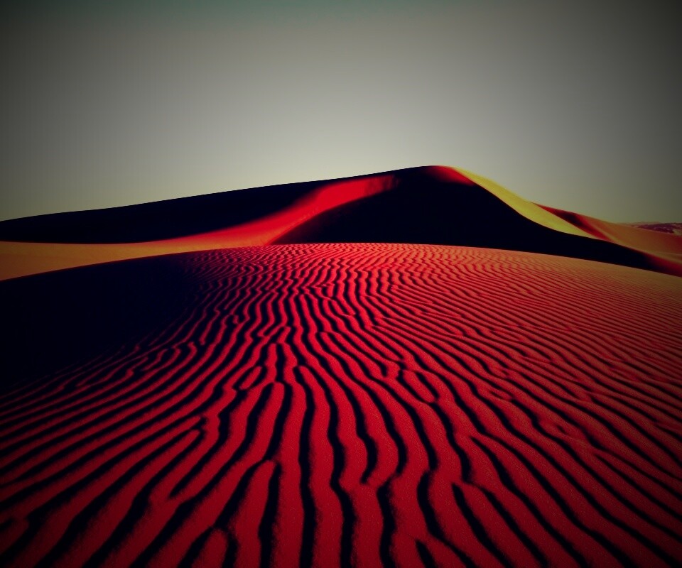 Красные барханы пустыни обои