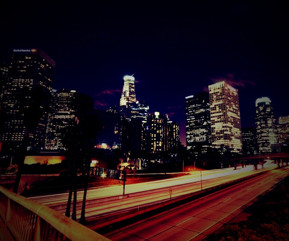 Ночной город обои