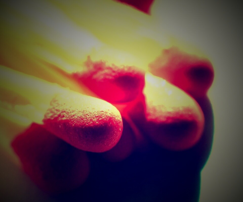 Спички в макро съемке обои