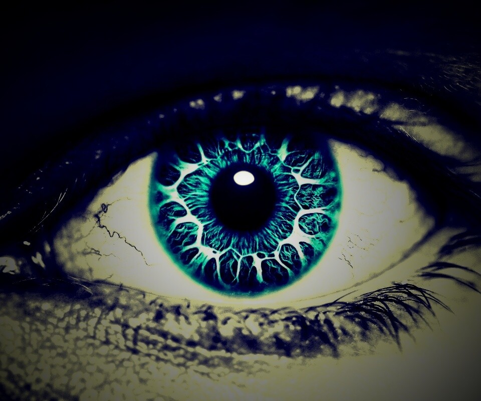 Бирюзовый глаз обои