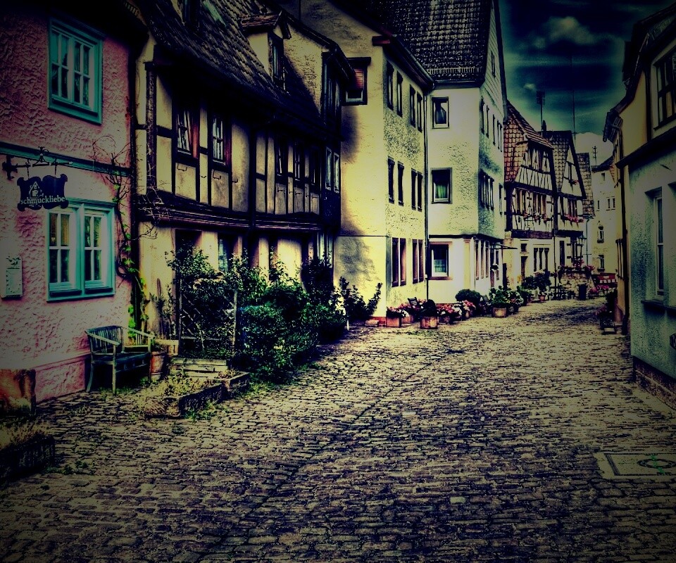 Старый городок обои