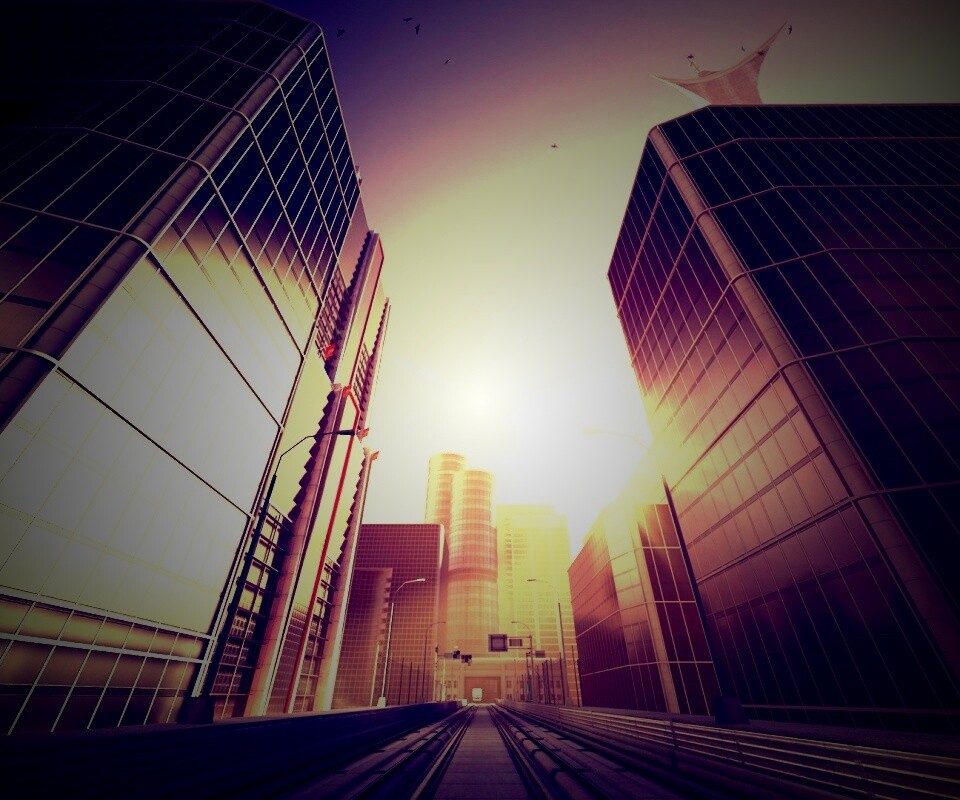 Улица из Mirrors Edge обои