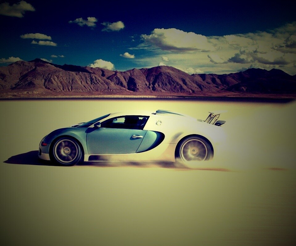 Бугатти в долине обои