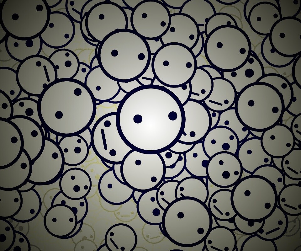 Фон из смайликов обои