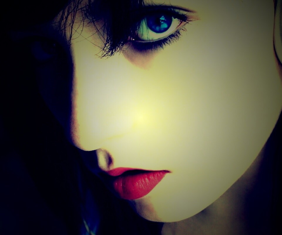 Наушники и девушка обои