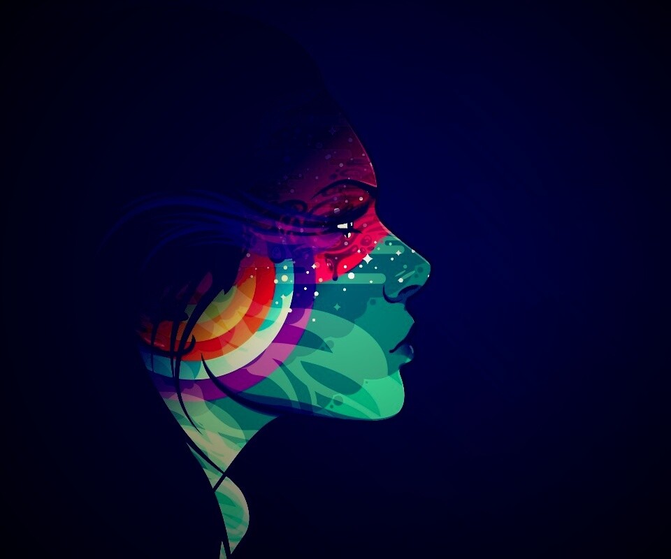 Профиль девушки обои