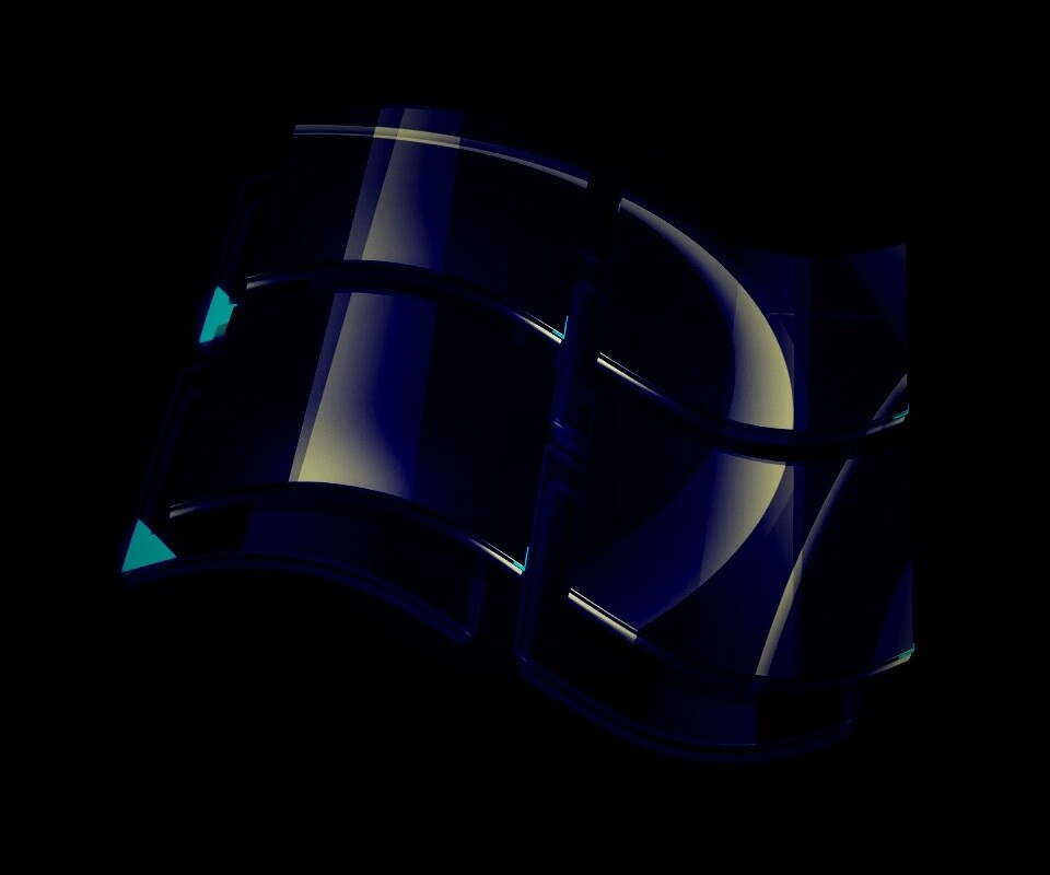 Стеклянный логотип Windows обои