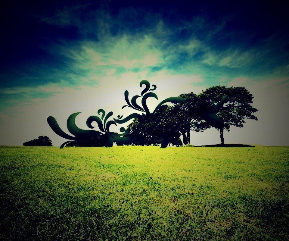 На равнине обои