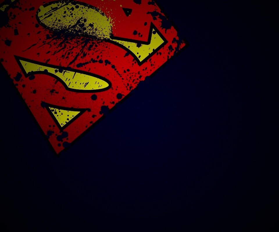 Потертый знак Супермена обои