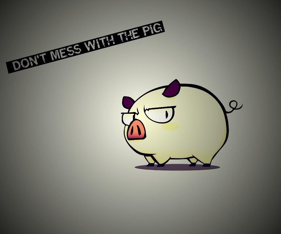 Не путайся со свиньей обои