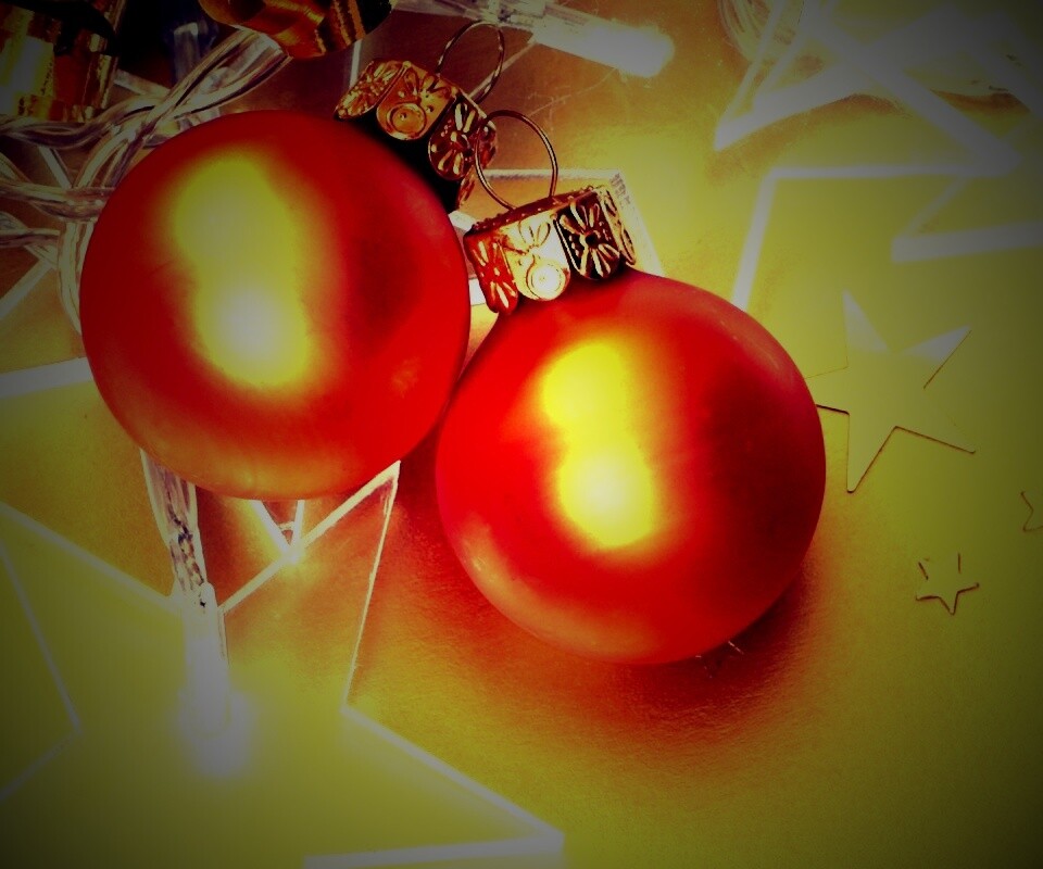 Елочные игрушки обои