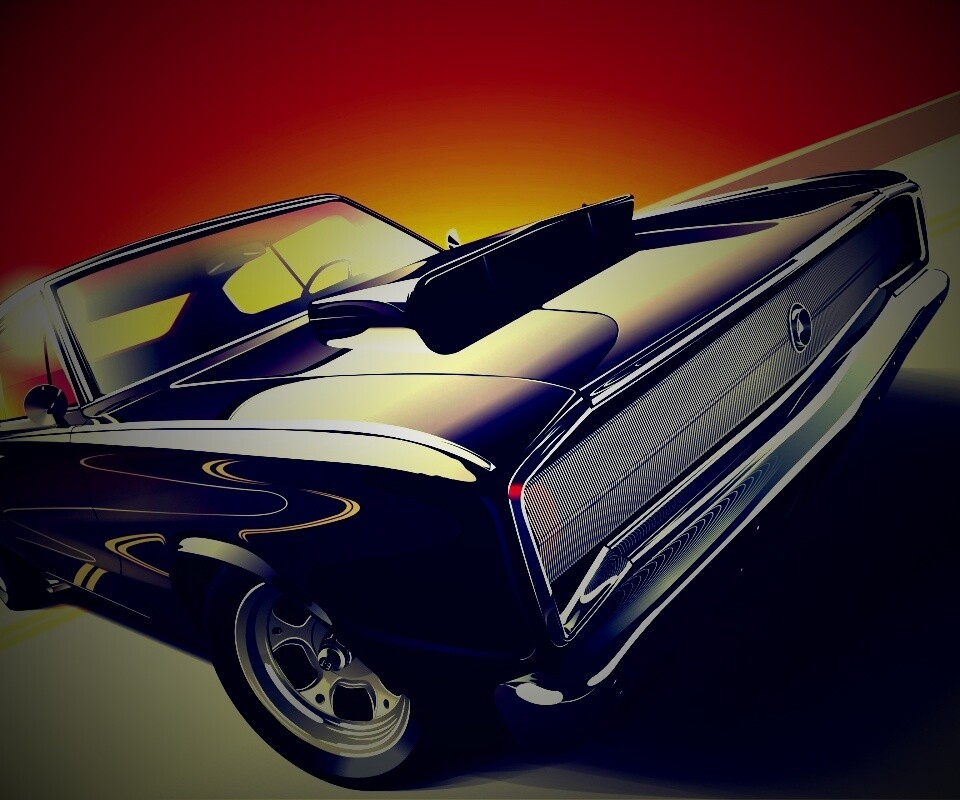 Векторный мускулкар обои