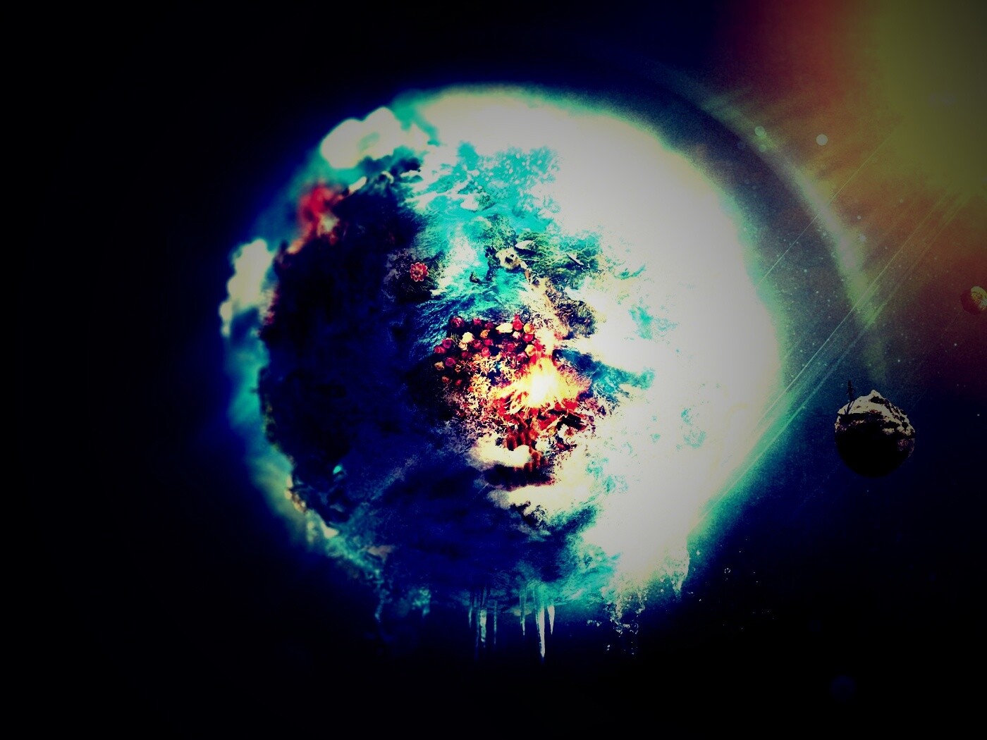 Обледеневшая земля обои