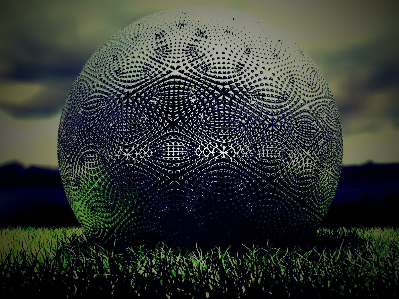 Металлический мяч для гольфа обои