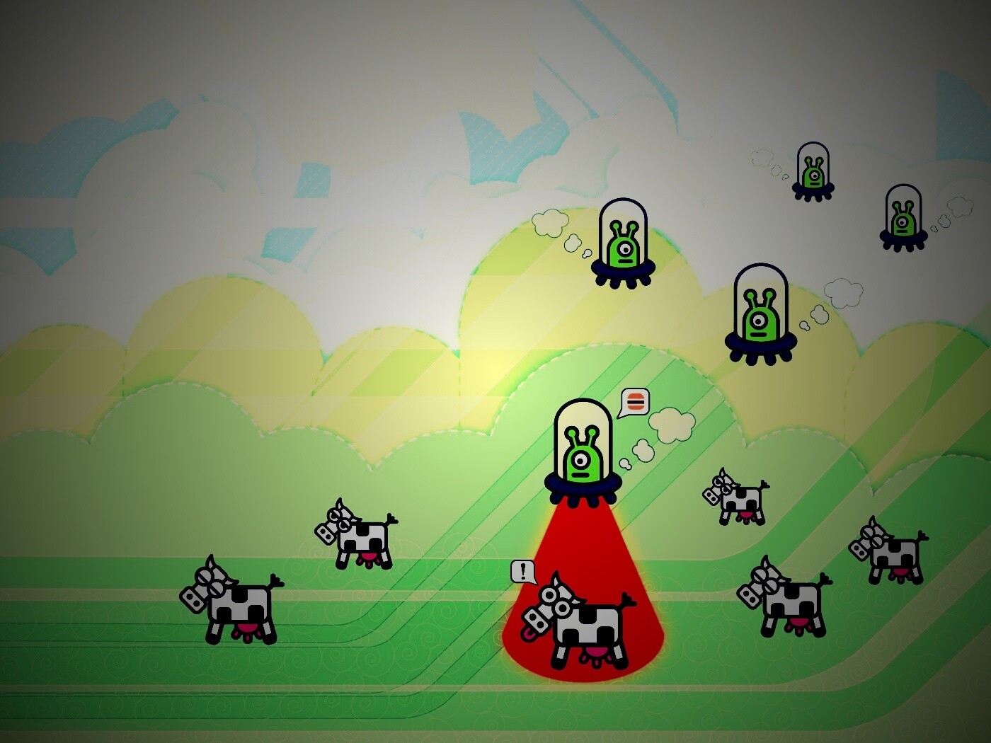 Пришельцы воруют коров обои