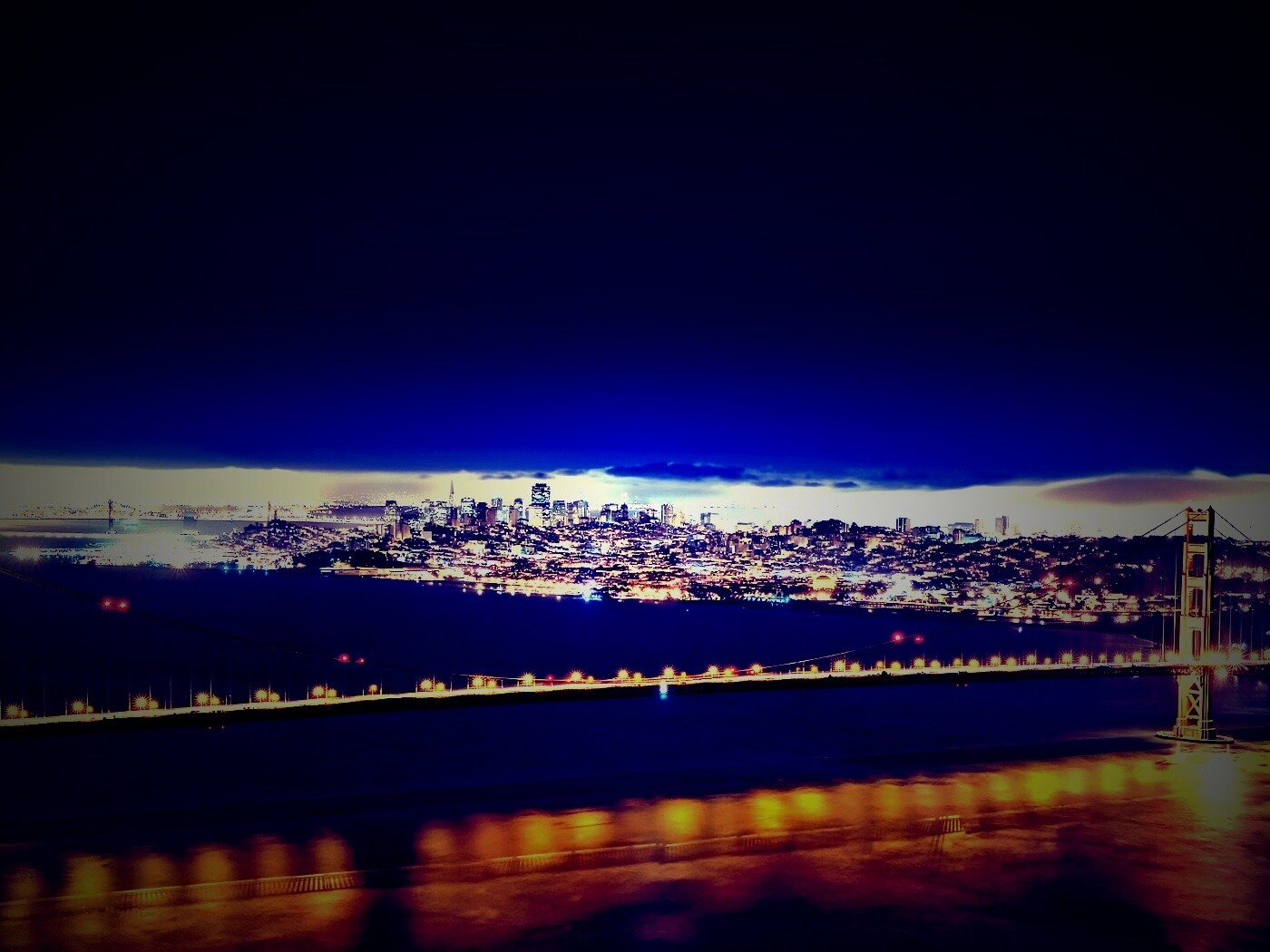 Ночной Нью-Йорк обои