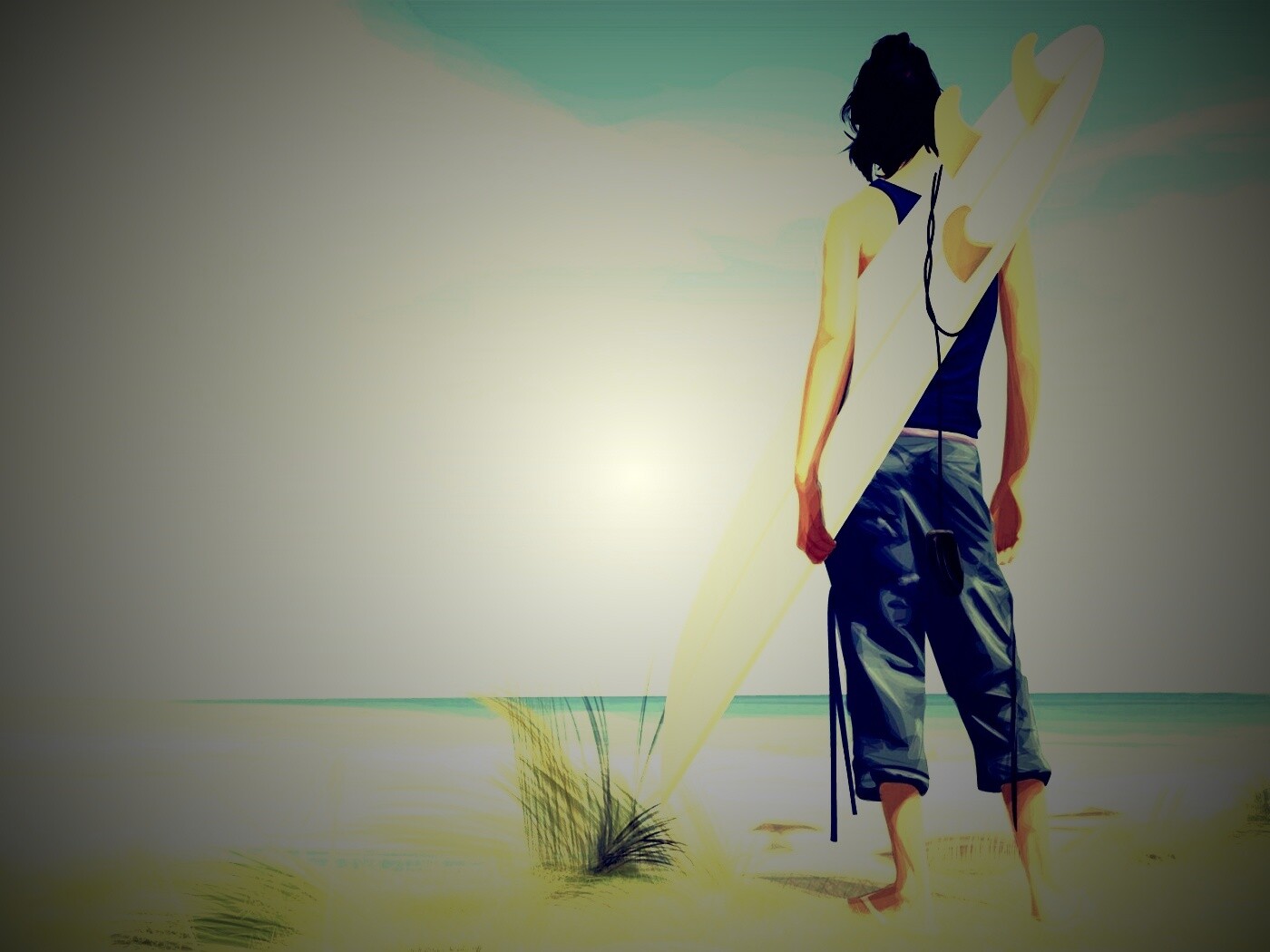 В ожидании волны обои