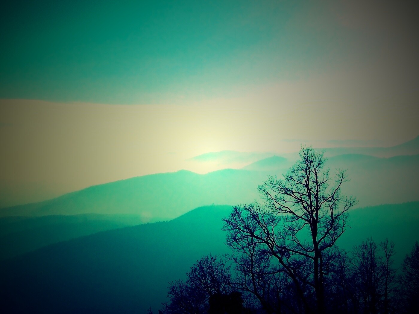 Голубые горы обои