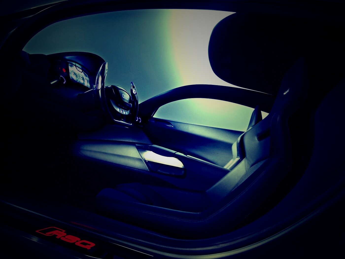 В салоне концепта Audi RSQ обои