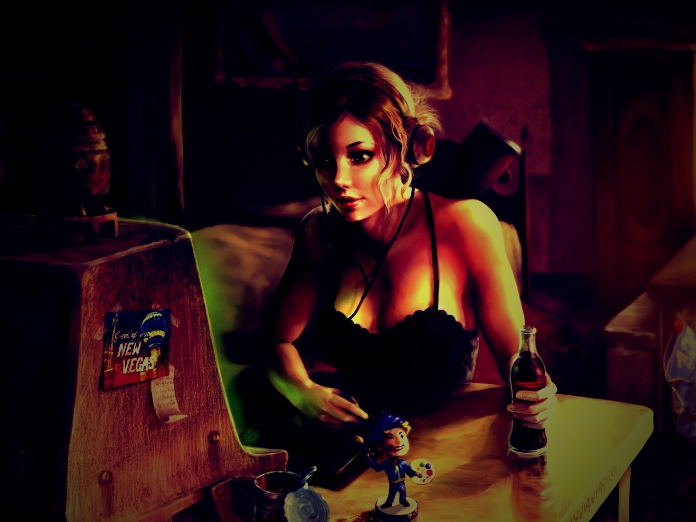 Девушка Одинокий странник обои