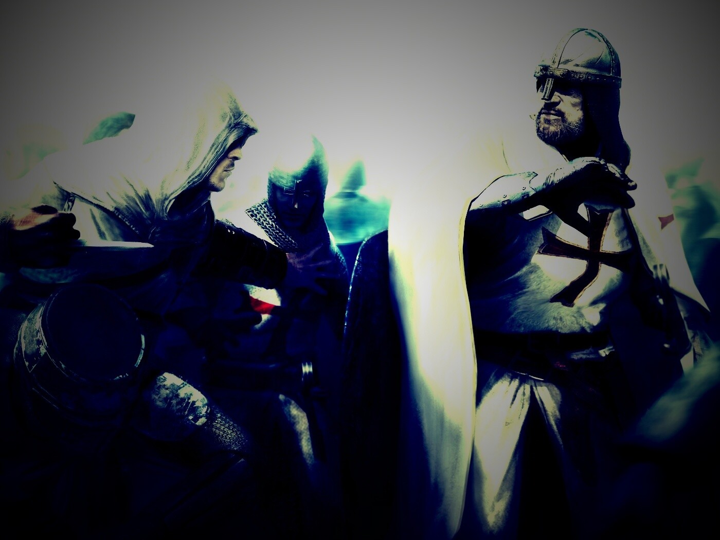 Ассасин убивает томплиера обои