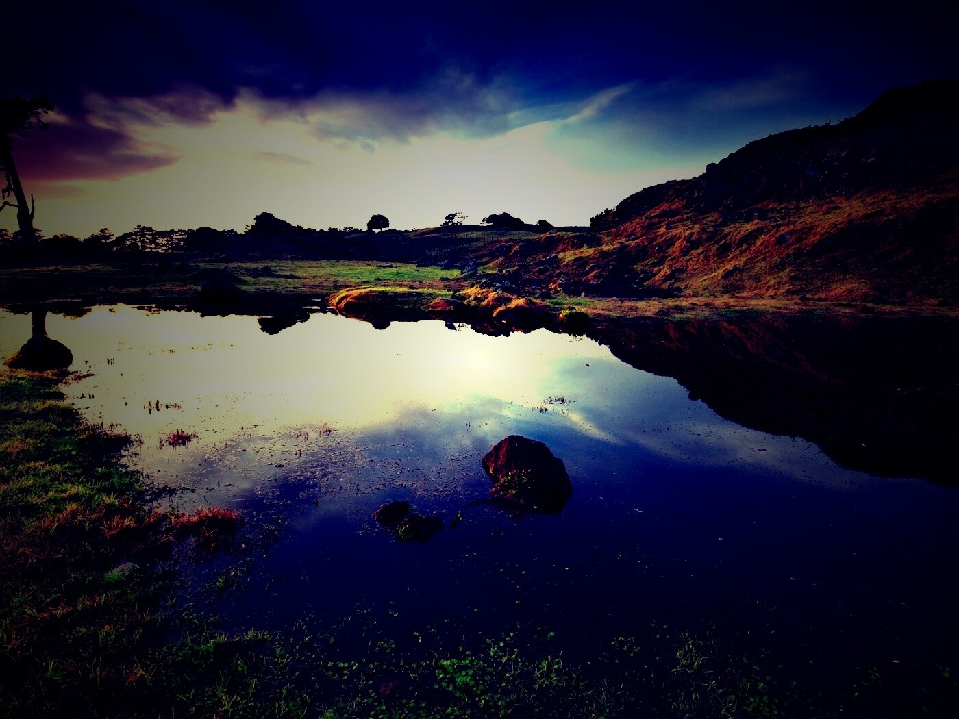 Затопленная долина в Новой Зеландии обои