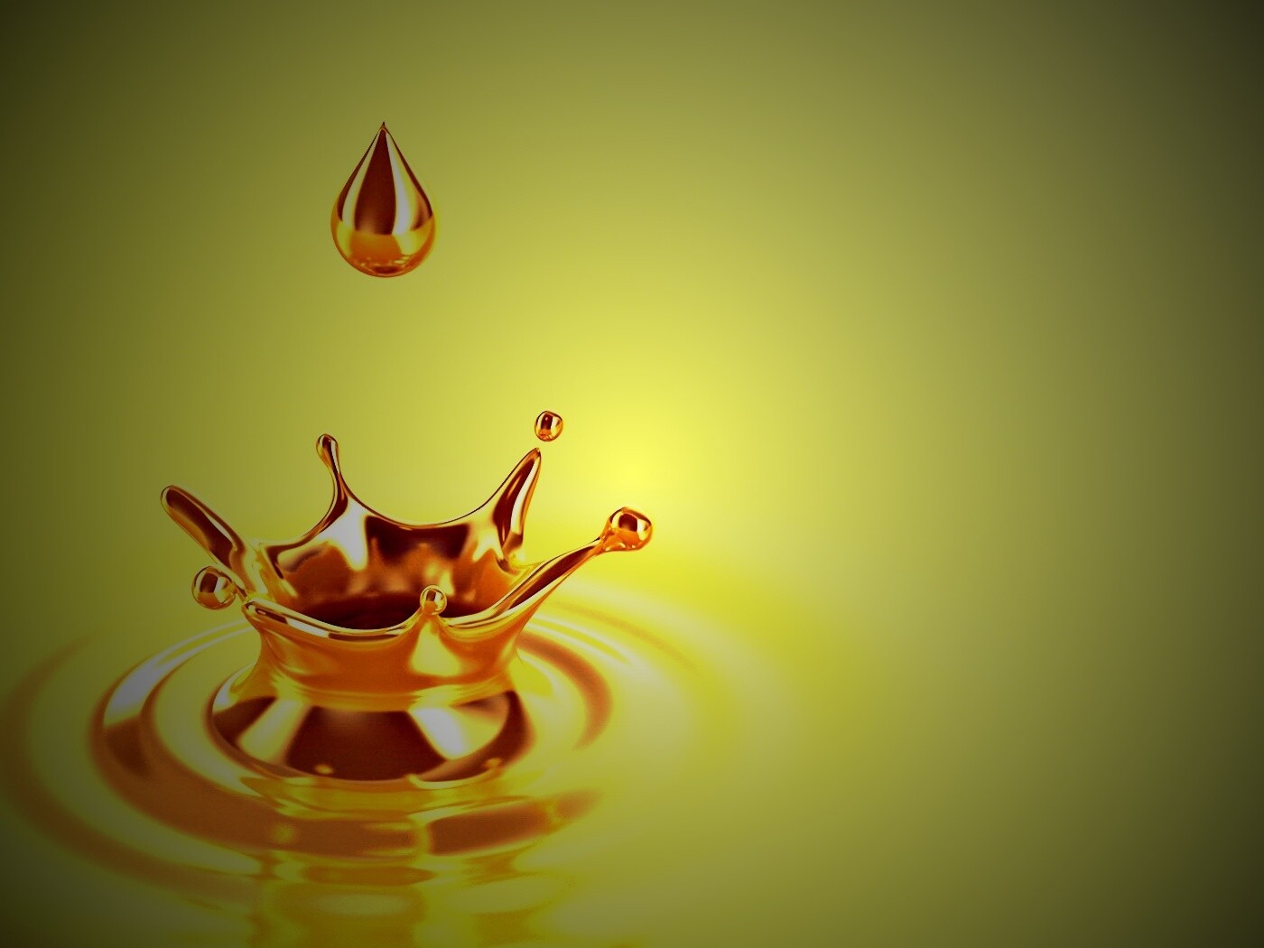 Золотая капля обои