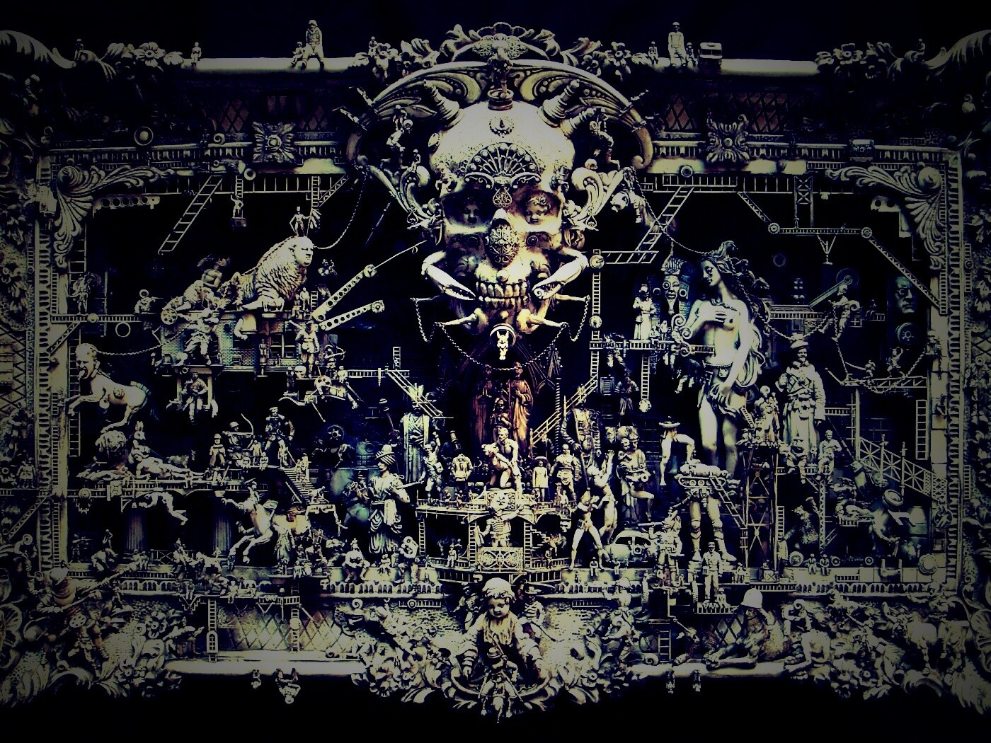 Адская скульптура обои