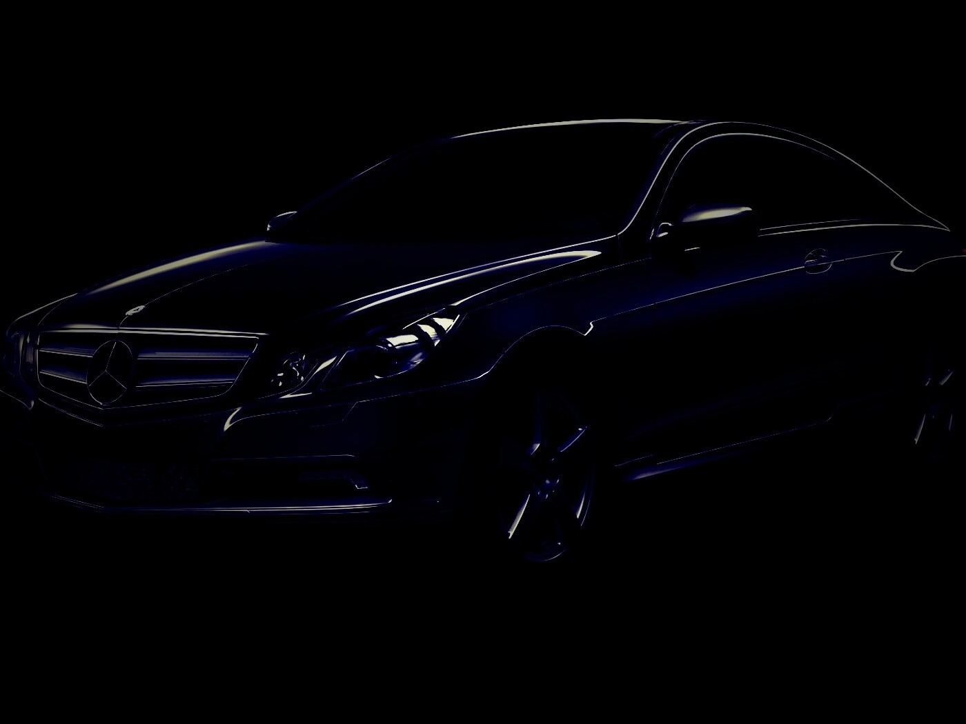 Черный Мерседес обои