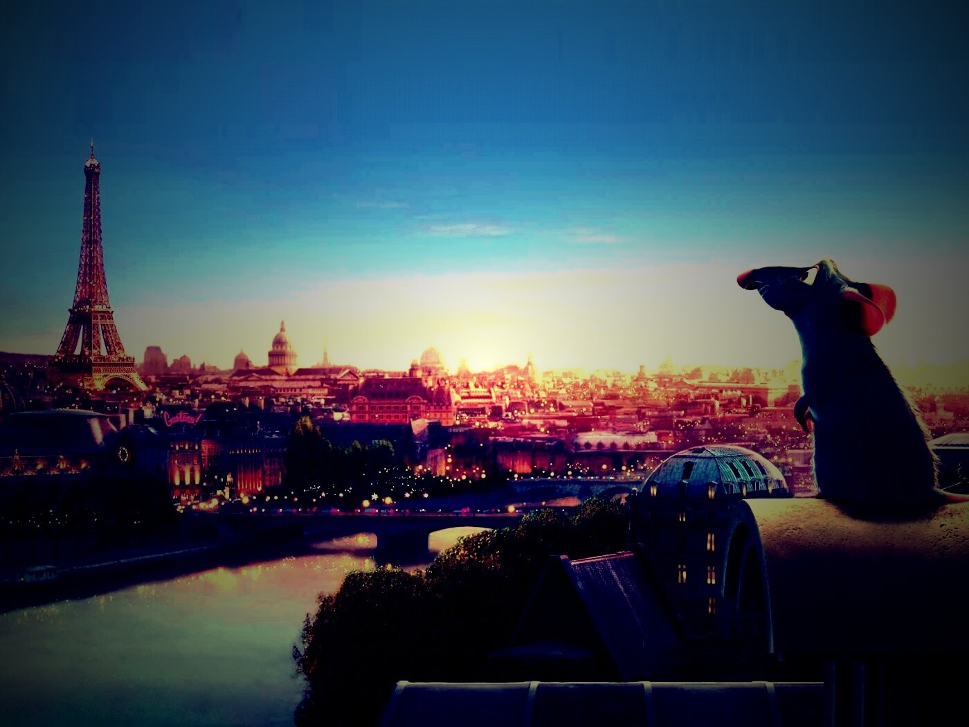 Париж в Рататуе обои