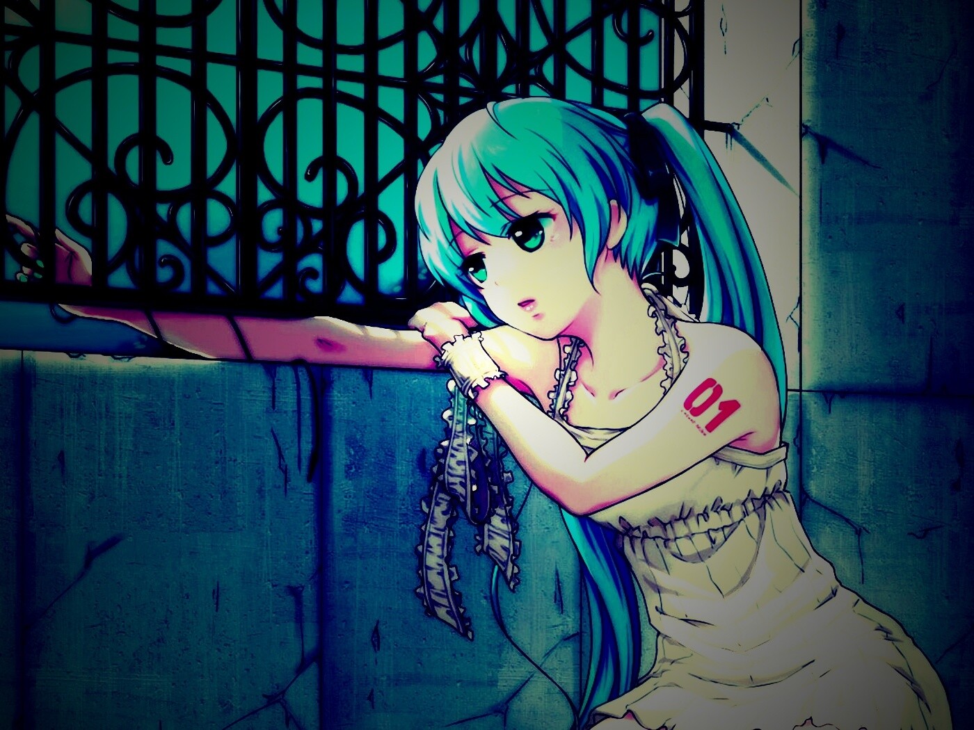 Девушка грустит обои