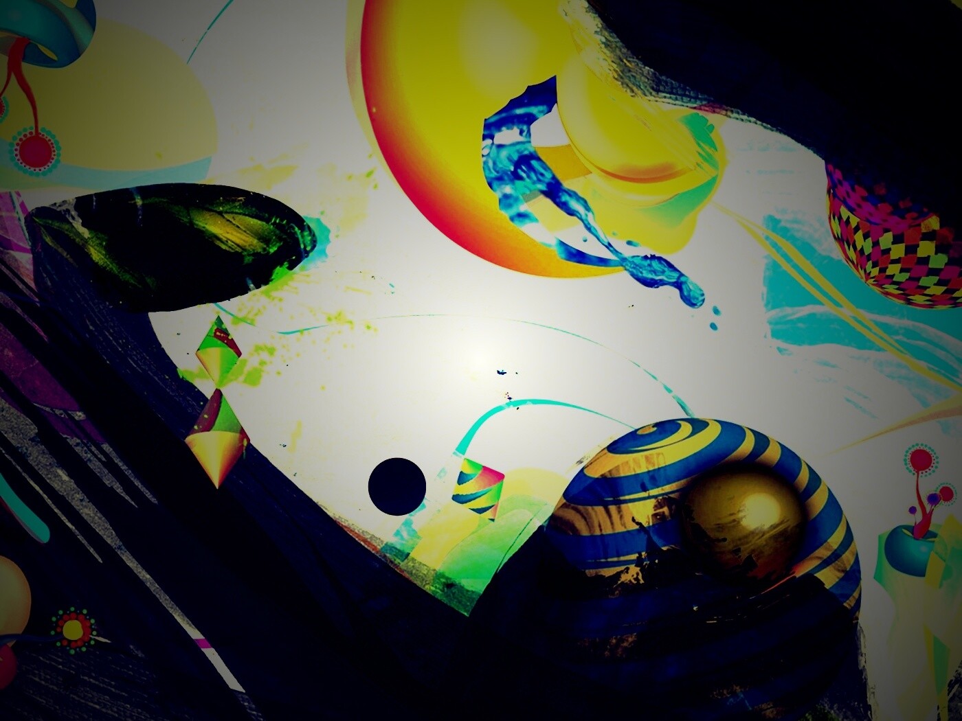 Абстракция из игрушек обои