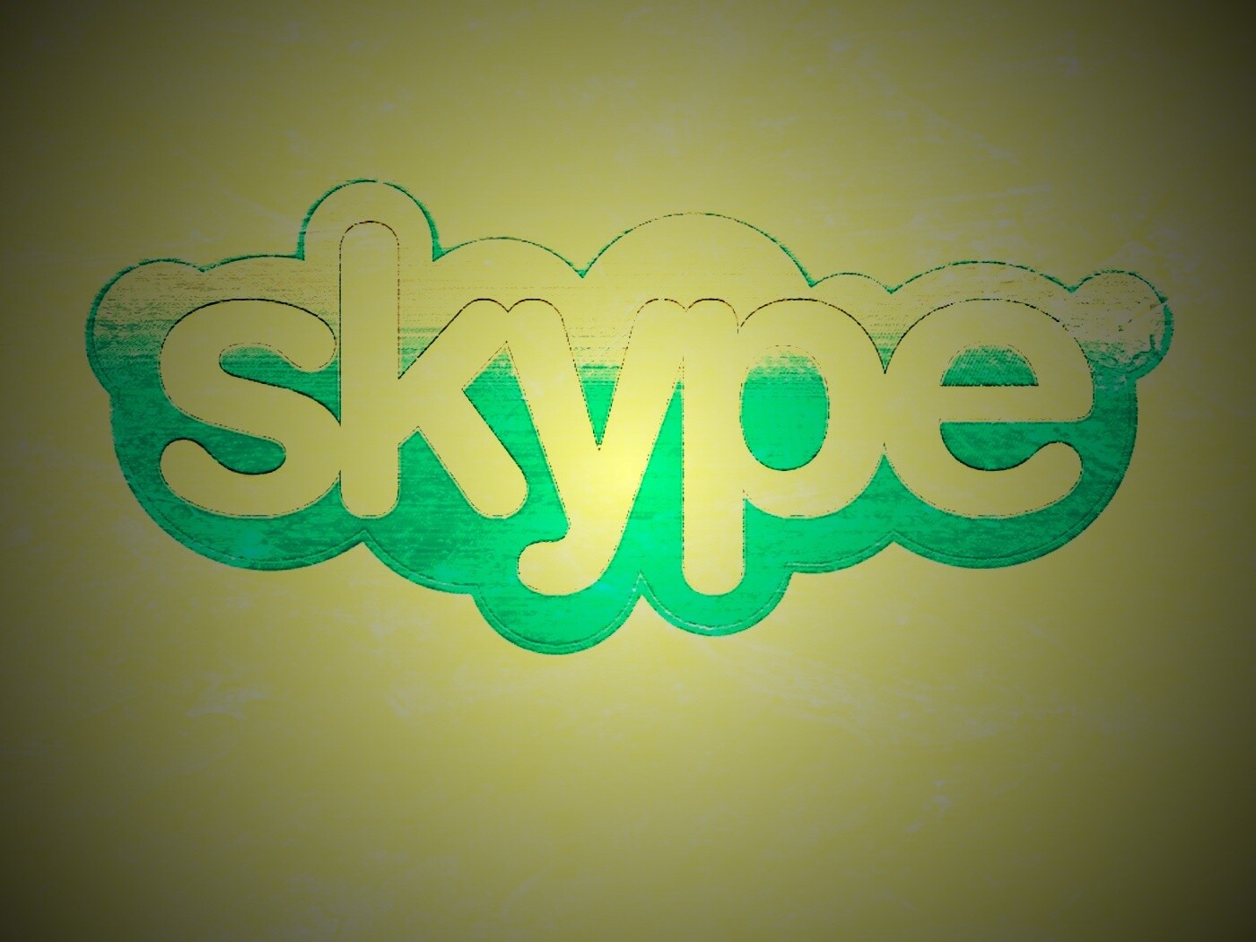 Логотип Скайп на доске обои