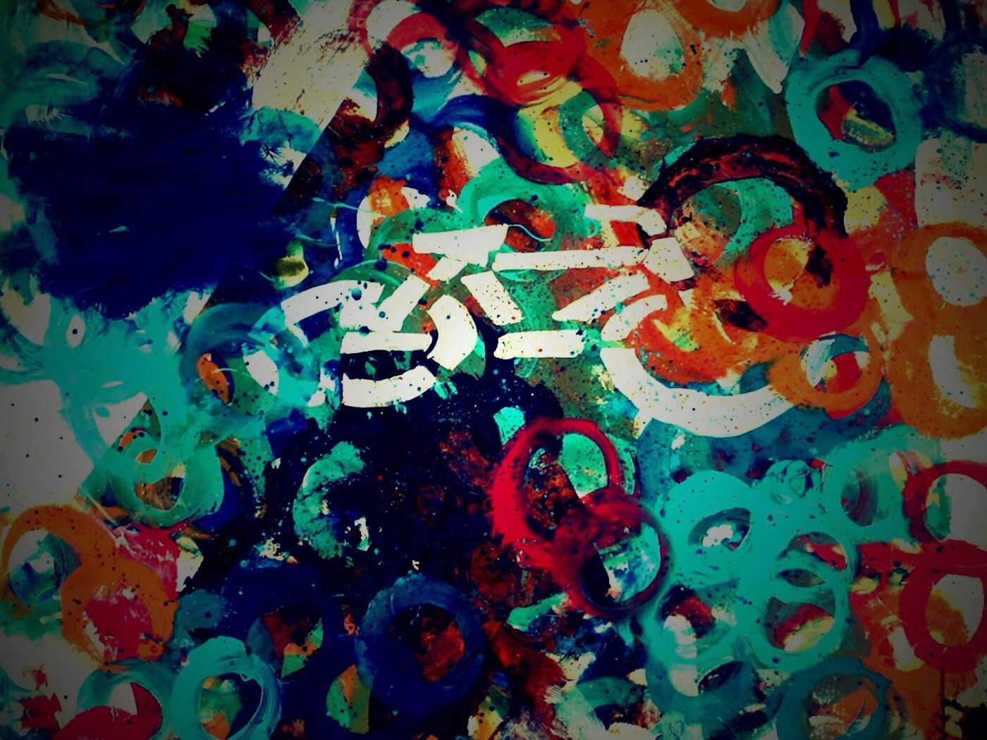 Рисованный через трафарет велосипед обои