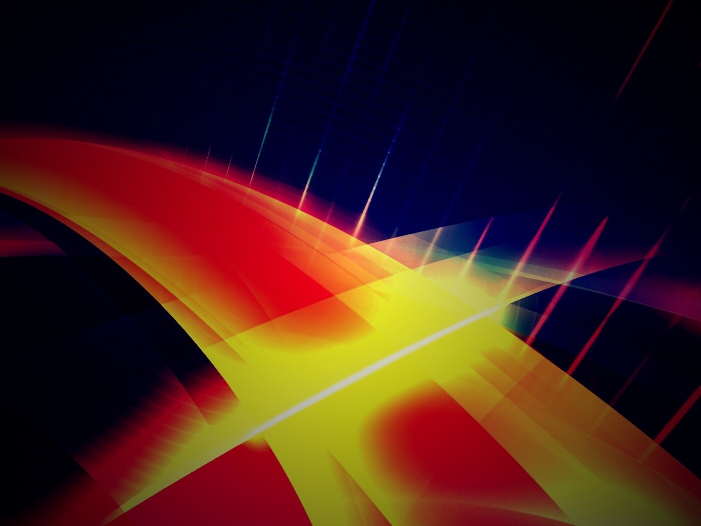 Пересекающиеся оранжевые полосы обои