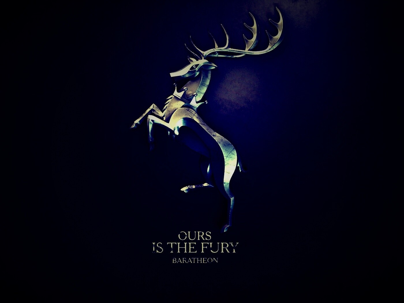 Металлический герб Баратеонов обои