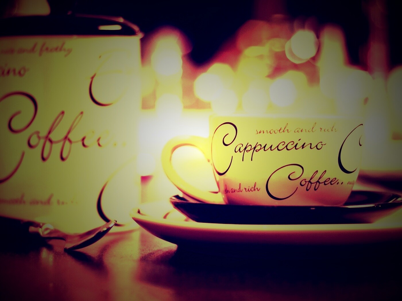 Чашечка капучино обои